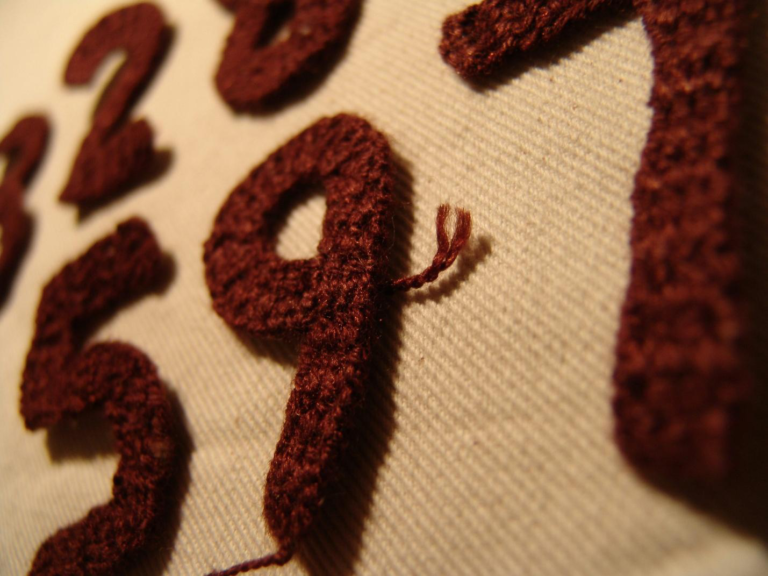 Stitching small text on polo